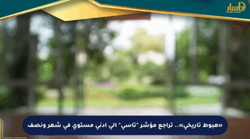 «هبوط تاريخي».. تراجع مؤشر “تاسي” إلى أدنى مستوى في شهر ونصف
